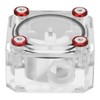 Water Flow Meter LeakingProof Transparent Acrylic Computer WaterCooled Rheometer