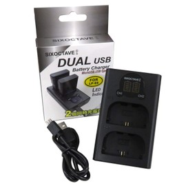 str LP-E6N LP-E6 LP-E6NH LP-E6P Dual USB Charger for Canon LC-E6 EOS 7D MarkII EOS 6D Mark II 5D Mark IV EOS 60Da 70D EOS 5Ds 80D XC15 EOS 90D EOS Ra EOS R5 Mark II EOS R6 Mark II EOS R7 BG-R7 10 EOS