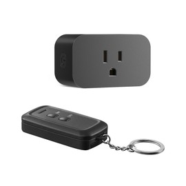 DEWENWILS Indoor Remote Control Outlet, Wireless Remote Light Switch for Christmas Light, No Interference Remote Outlet Switch, No Wiring, 15A/1875W, 100ft RF Range, Compact Design, Programmable