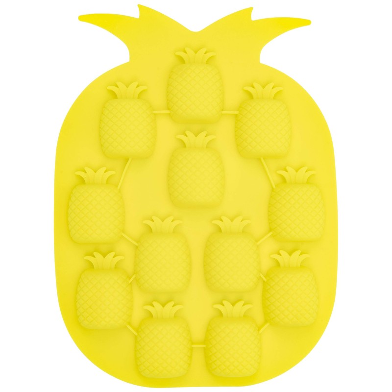 Pineapple Shaped Ice Cube Tray, Yellow - Fairly Odd Novelties