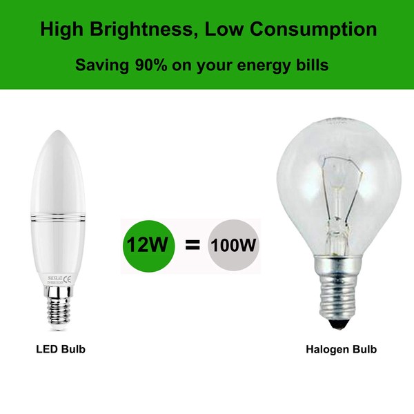 SAUGLAE SAUGLAE E14 LED Kerzen Lampe 12W, 100W Glhbirnen ?quivalent,