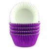 Eoonfirst Foil Cupcake Liners 100 Pcs (Dark Purple)