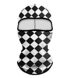 Generic Checkered Flag Balaclava, Black White, Motorcycling Racing Stock Car Cycling Race Racer Driver Skiing Sports Motor Face Mask Helmet Liner