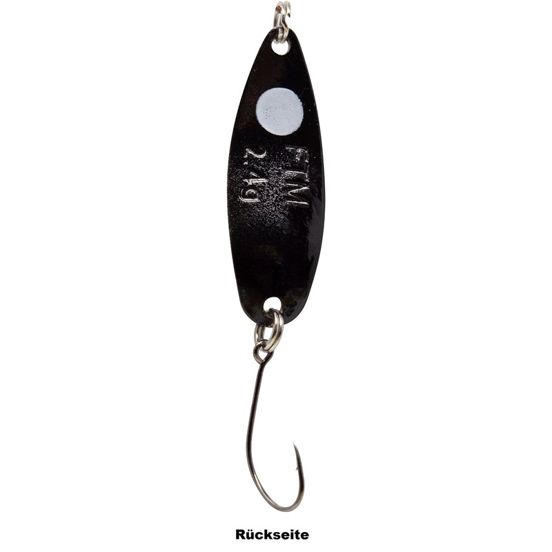 FTM Spoon Hammer UV Blinker 2.4 g - White/Orange/Black Trout