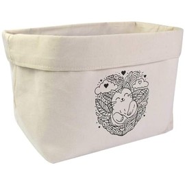 Large 'Cat Love' Canvas Organiser/Storage Bag (OR00032518)