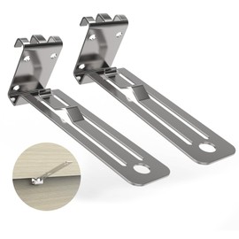 Stainless Siding Installation Tools, Durable Siding Gauge for 5/16'' Thick 12'' Width Fiber Cement Board,Siding Gauge Clamps with 1-1/4'' Overlap, 2 Packs Silver