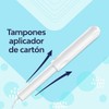 Saba Tampones Regulares Con Aplicador Largo, Flujo Moderado, 10 Piezas
