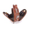Catwalk Collection Handbags - Women's Round Leather Shoulder Bag -
