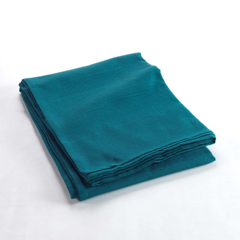 Douceur d'Intérieur Lucile 220 x 240 cm Polycotton Blanket, Blue