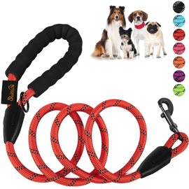 SlowTon Correa para Perro, 1.5m Grande Mediano Pequeño Correas de Entrenamiento Resistente Reflectante para Perros con Mango de Control Seguridad Acol