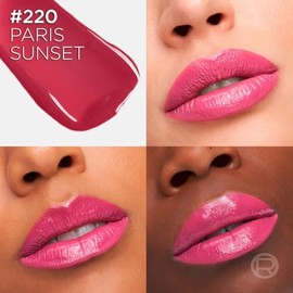 L'Oréal Paris Infallible Laque Resistance, Labial Líquido con Acabado Brillante, Brillo Instantáneo y Color de Larga Duración Hasta por 16h, Tono Paris Sunset 220