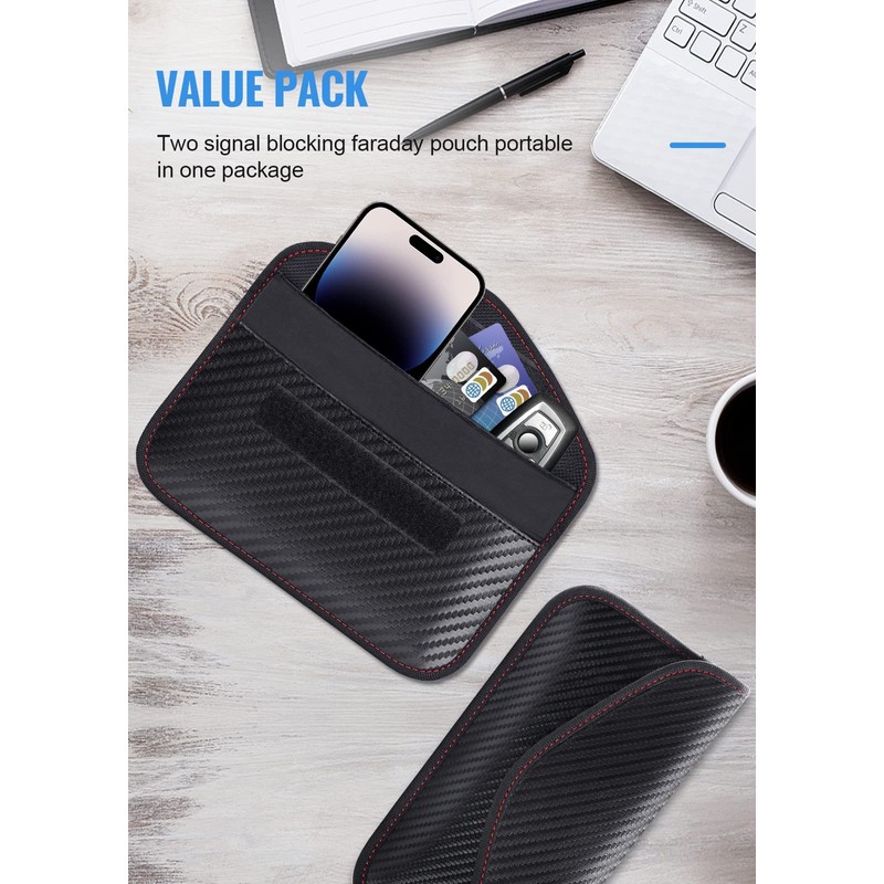 lanpard Keyless Go Protection Car Key Faraday Bag 2X Large