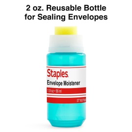 Staples 2 oz. Envelope Moistener, Blue, 3/Pack (ST160788-CCVS)