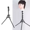 Wig Head Stand Tripod Aluminum Alloy Adjustable Height Portable Mannequin
