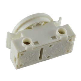Installation Rocker Switch for Lamp 2 A 250 V Rocker Switch with Ring and Rocker Fits as Replacement Switch for Under-Unit Lights, Kitchen Lights, Wall Lights, Motorhomes etc., Colour: White