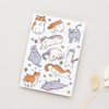 Detailed page reference Cat Emotional Tattoo Stickers - A Day in the Life of an Affectionate Cat