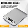Food Kitchen Scale, Digital Food Scale with LCD Display Weight