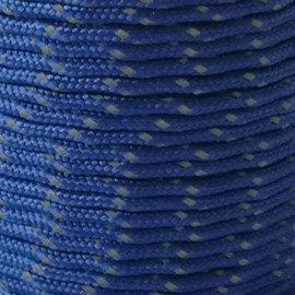 2mm Paracord Reflective Micro Cord Strong Bushcraft Lanyard Camping Hiking DIY (Blue, 5 meters)
