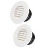 2 PCS Round Air Vents Louver, Thicker Soffit Vent Cover