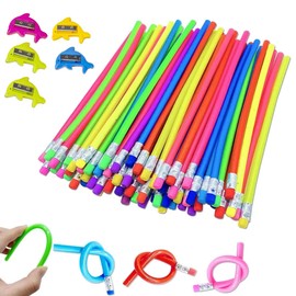 CPJJ Pack of 20 Bending Pencils Children, Pencils Children's Party Bags 5 Pencil Rollers, Small Gifts for Children 6 8 9 Years, Pencils Give Aways Children's Birthday Party