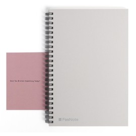 FasNote Spiral Notebook, A5, 160 Lined Pages, Wirebound, Journal for School, Office & Daily Writing (Old Rose)