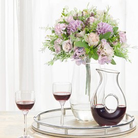 Nubry 3pcs Artificial Flowers Bouquet Fake Peony Silk Hydrangea Wildflowers Arrangements with Stems for Wedding Home Centerpieces Decor (Light Purple)