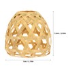 SUPVOX Rustic Style Lamp Shades 4pcs Bamboo Lampshade for Home
