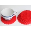 Red Drinks Coasters Set of 6 by Stone & Thyme