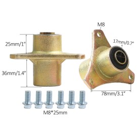 Unbranded 17mm Front Wheel Hub 3 Stud for 6'' 7'' Tire Rim ATV UTV Quad GoKart Cart Taotao