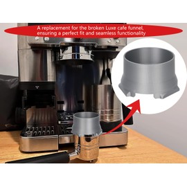 Replacement Coffee Machine Funnel Compatible with Ninja Luxe,Perfect Replacement Funnel to Get Machine Working Optimally Again(Silvery)