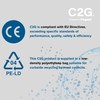 C2G 88520 2 Metre 17 AWG 90 Degree Power Cable