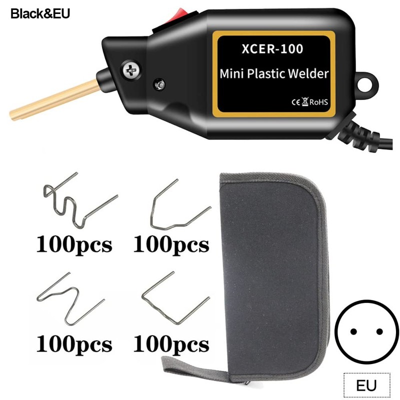 100W Mini Plastic Welding Machine Portable Bumper Repair Kit Automatic