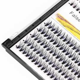 Vayator 10+12mm Mixed 12+14mm Mixed Tray Mink Eyelash Extension Natural 3D Russian Volume Faux Eyelashes Individual 20D Cluster Lashes Makeup (14mm+16mm Mixed)