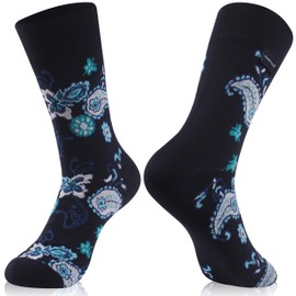 RANDY SUN Breathable Waterproof Socks, Unisex Fashion Multisport Mid Calf Socks,Blue X-Small