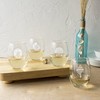 Cathy's Concepts SEA-1110 Seashell Stemless Wine Glasses – 4 Unique