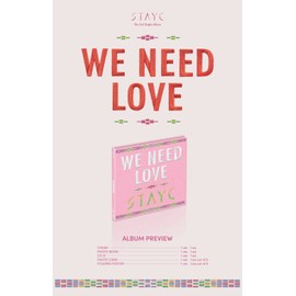 Dreamus STAYC - WE NEED LOVE Digipack Ver. (3rd Single Album) CD