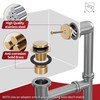 PRIMSOPH Tip-Toe Tub Drain Trim Kit with One Hole Overflow