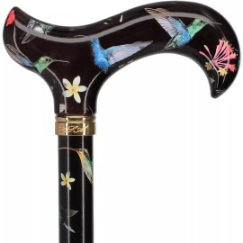 Royal RC Canes Flight of the Hummingbird Designer Derby Adjustable Walking Cane