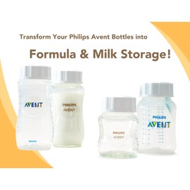 Travel and Storage Bottle Caps Compatible with Avent Baby Bottles, Bottle Lids Replacement, Spill-Proof, Leak-Resistant, Easy-to-Clean, Air Travel Friendly