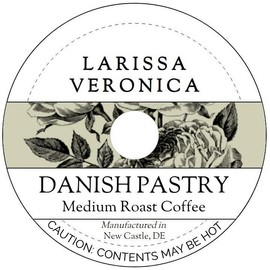 Danish Pastry Medium Roast Coffee (Single Serve K-Cup Pods) (Gourmet, Naturally Flavored, Whole Coffee Beans) (12 pods, ZIN: 572504)