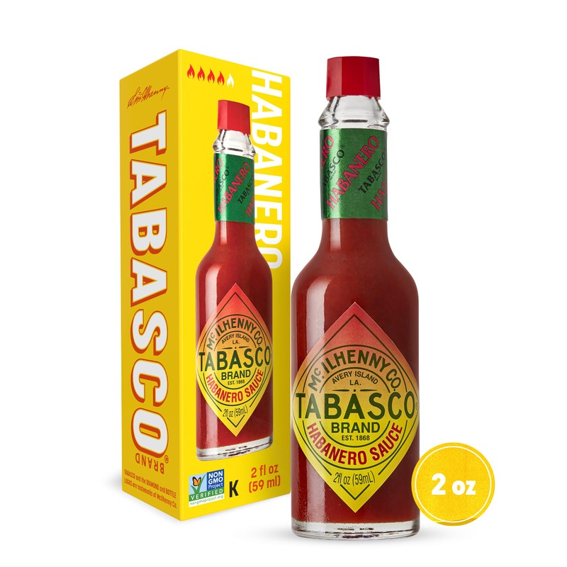 TABASCO Brand Habanero Hot Sauce, Spicy Heat & Fruity Balance,