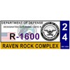 2026 Raven Rock Mountain Complex Parking Decal DD-2220 UFO Secret