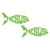 2 Pack - Jesus Fish | Car Decal Vinyl Sticker