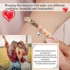 Inspirational Gifts for Women Natural Stone Heart Butterfly Bracelet for