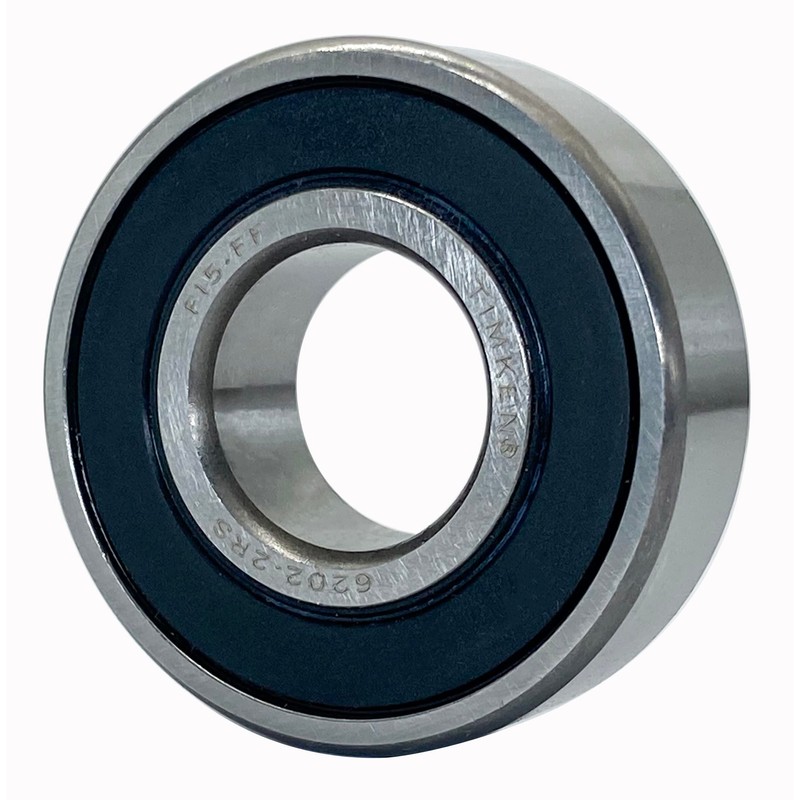 2PACK TIMKEN 6202-2RS Double Rubber Seal Bearings 15x35x11mm, Pre-Lubricated and