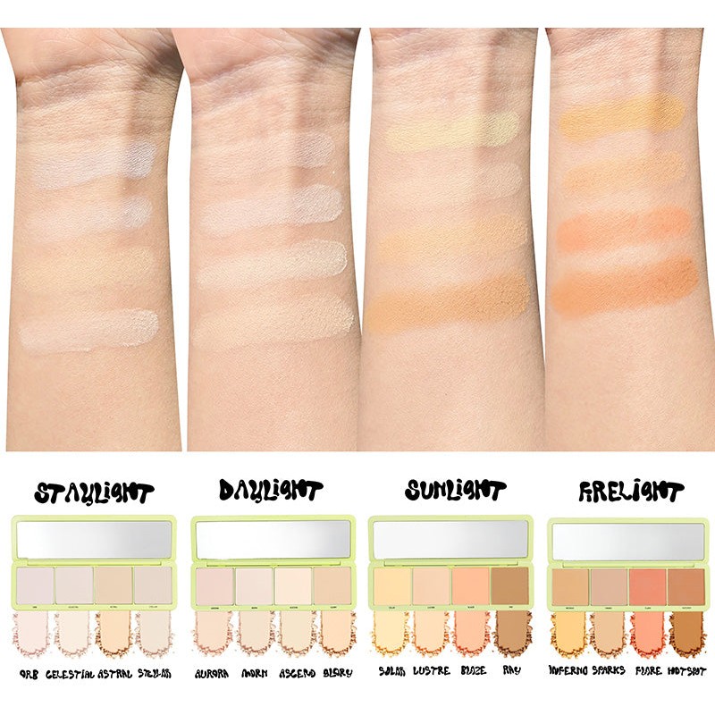 MADE BY MITCHELL EYELIGHTS BRIGHTENING POWDER PALETTE - FIRELIGHT, MADE