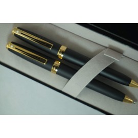 Sheaffer Signature Prelude Matte Black with 22 KT Gold Appointments Ballpoint Pen and 0.7MM Pencil set