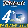 Trident 4'S Menta, 208 Gramos