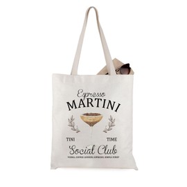 Espresso Martini Social Club Bachelor Bachelorette Birthday Party Favor Tote Bag Espresso Martini Lover Gift (Espresso Martini CA)