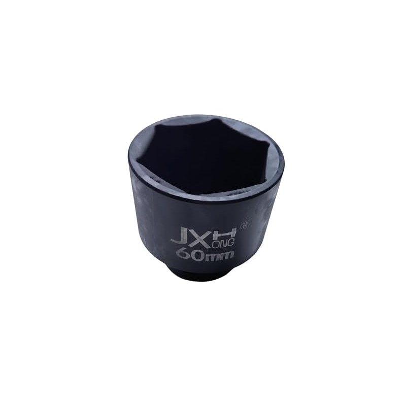 JXHONG 3/4-Inch Drive Metric 60mm Impact Socket, 6-Point, Heat Treated